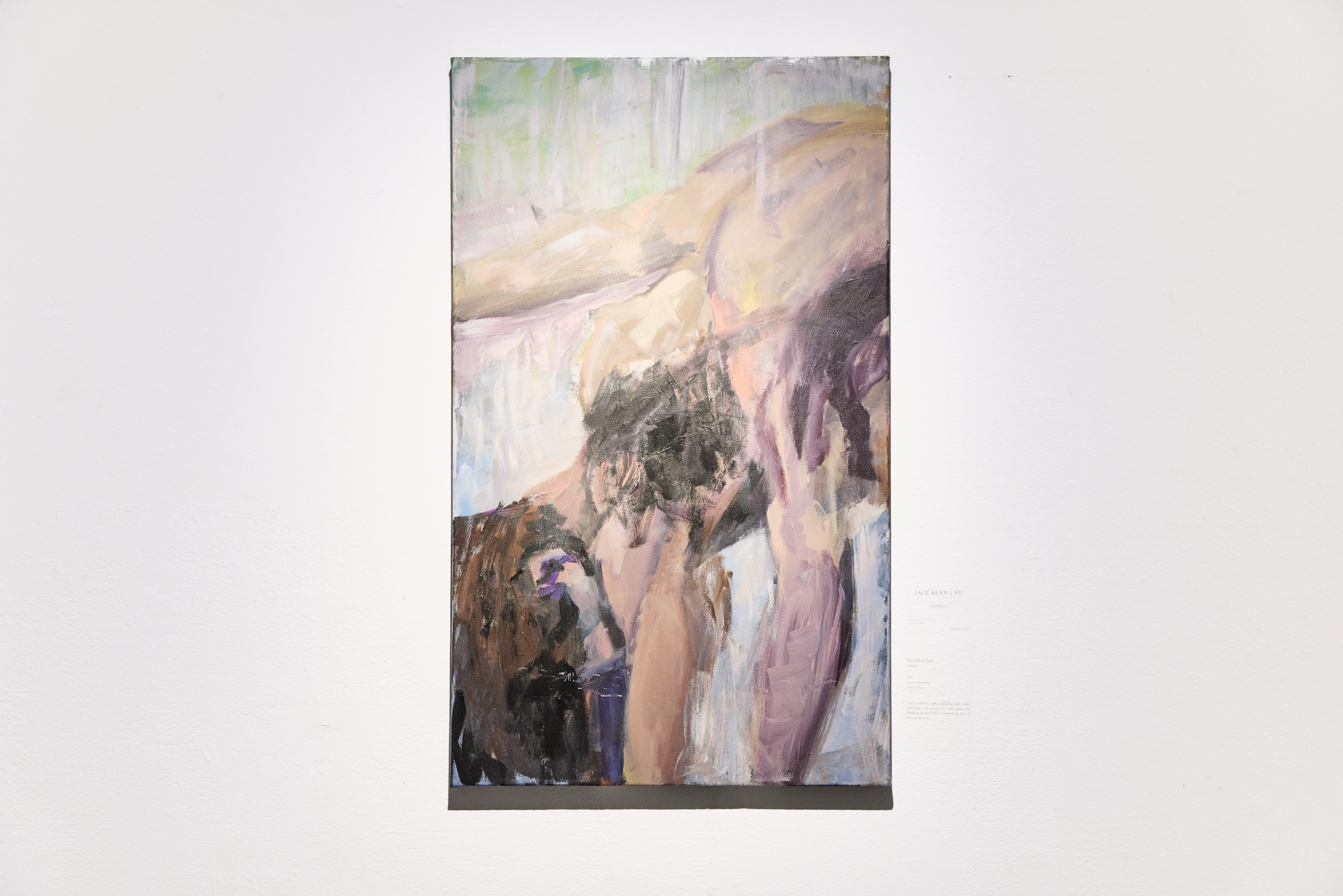 FLOW OF ENERGY, acrylic on canvas, installed at Pao Galleries